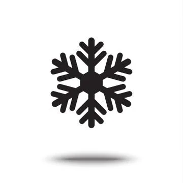 Vector icon snowflake on a wrapped silver sheet Stock Illustration