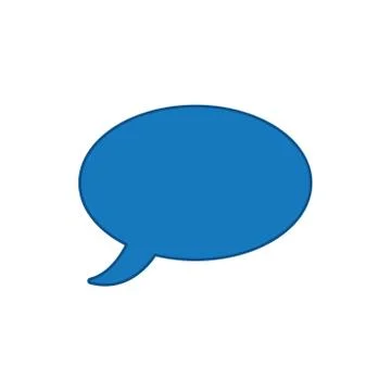 Vector icon of speech bubble. Stock Illustration