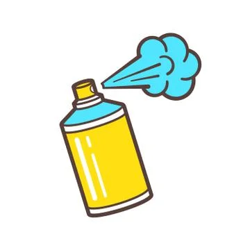 Vector icon of spray paint can Stock Illustration