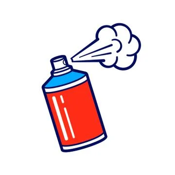 Vector icon of spray paint can Stock Illustration
