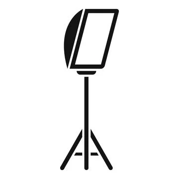 Vector icon of a studio softbox, representing photography and lighting equipment Stock Illustration