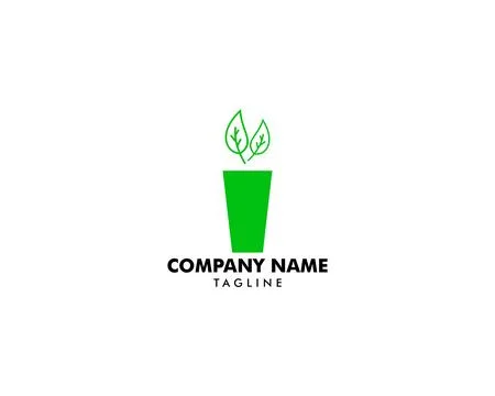 Vector Icon Style Illustration Logo for Vegan or Vegetarian Smoothie Fruit .. Stock Illustration