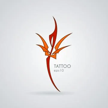 Vector icon in the style of tattoos Stock Illustration
