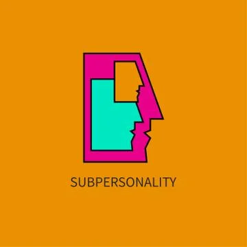 Vector icon subpersonality Stock Illustration