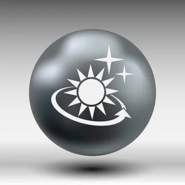 Vector icon sun outdoor sunlight shine Stock Illustration