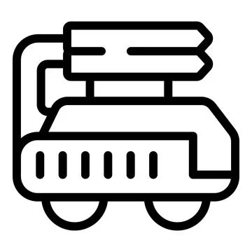 Vector icon of tank camera Stockillustratie