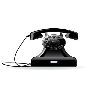 Vector icon of the telephone Stock Illustration
