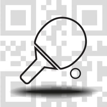 Vector icon tennis racket Illustrazione stock