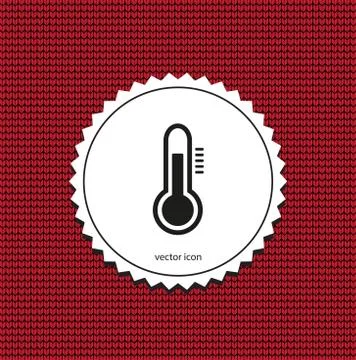 Vector icon thermometer Stock Illustration