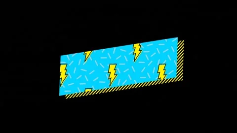 Vector icon of thunderstorm 4k Stock Footage 220928804