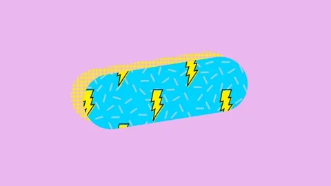 Vector icon of thunderstorm 4k Stock Footage 220928816