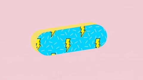 Vector icon of thunderstorm 4k Stock Footage 220928817