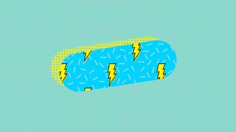 Vector icon of thunderstorm 4k Stock Footage 220928821