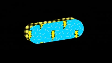 Vector icon of thunderstorm 4k Stock Footage 220928822