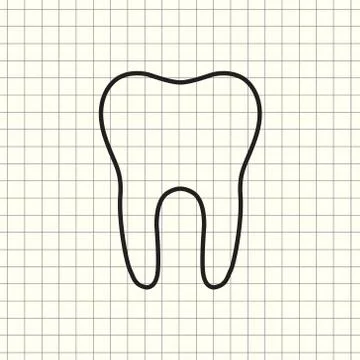 Vector icon tooth Stock Illustration