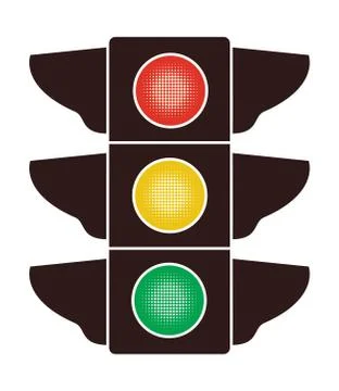 Vector icon of traffic light Stock Illustration