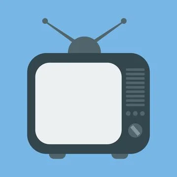 Vector icon of the TV Stock Illustration
