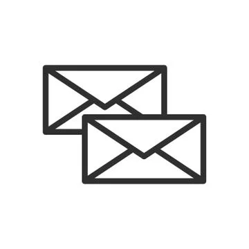 Vector icon two letters Stock Illustration