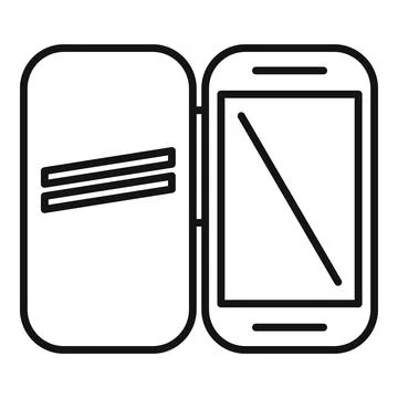Vector icon of two smartphones Stock Illustration