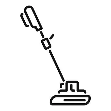 Vector icon of an upright vacuum cleaner Stock Illustration