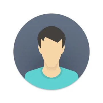 Vector icon of user avatar for web site or mobile app Stock Illustration