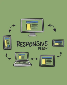 Vector icon of web designing Stock Illustration