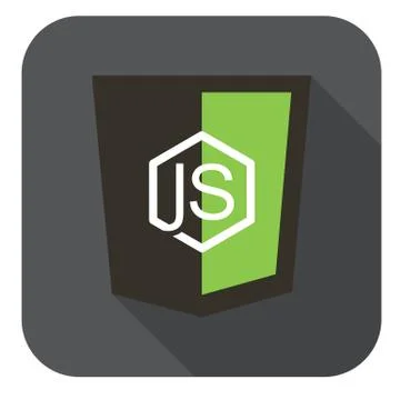 Vector icon web shield node framework - isolated flat design illustration long Stockillustratie