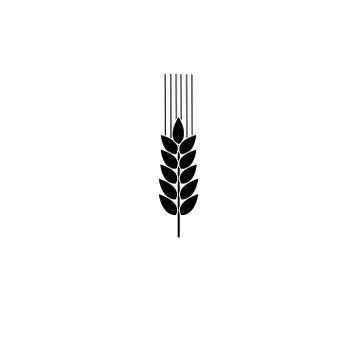 Vector icon with wheat spike Stock Illustration