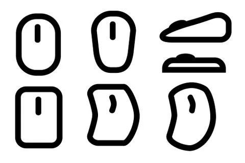 Vector Icon of wireless computer mouse 스톡 일러스트