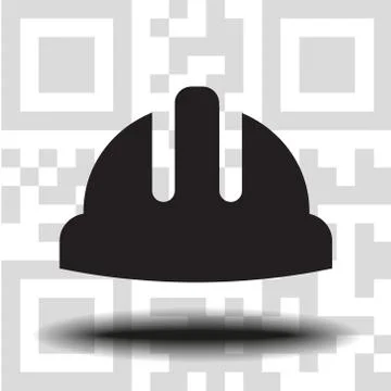 Vector icon working helmet Stock Illustration