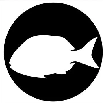 Vector  icons and illustrations fish - Vector Stock Illustration