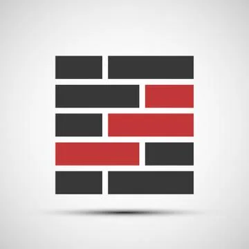 Vector icons brickwork Stock Illustration