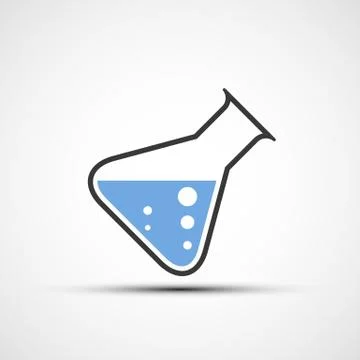 Vector icons chemical flask Stock Illustration