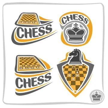 Vector icons for Chess Stock Illustration