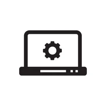 Vector icons computer settings Stock Illustration