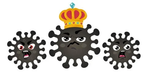 Vector icons of coronavirus. 库存插图