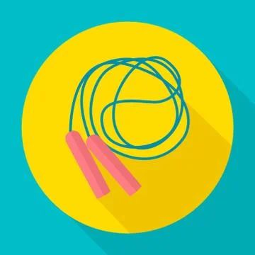 Vector icons in flat design on the theme sport Stock Illustration