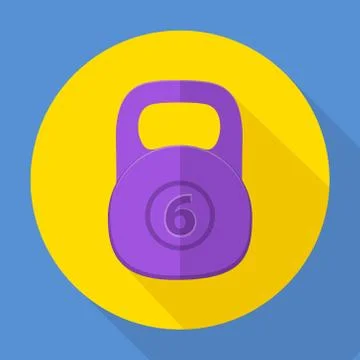 Vector icons in flat design on the theme sport Stock Illustration