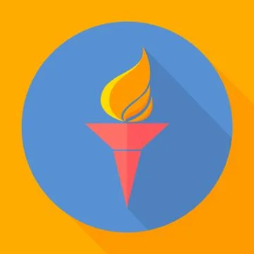 Vector icons in flat design on the theme sport Stock Illustration