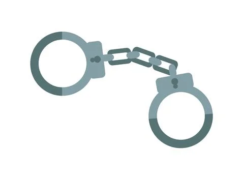 Vector icons of handcuffs Stock Illustration