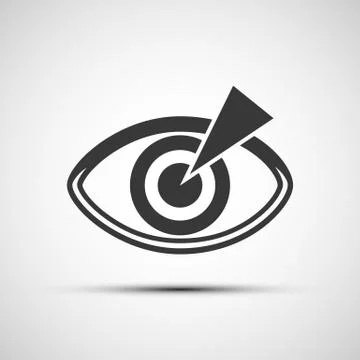 Vector icons of the human eye Stock Illustration