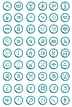 Vector icons Stock Illustration