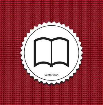 Vector icons of open book Illustrazione stock
