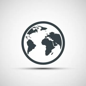 Vector icons planet earth 스톡 일러스트