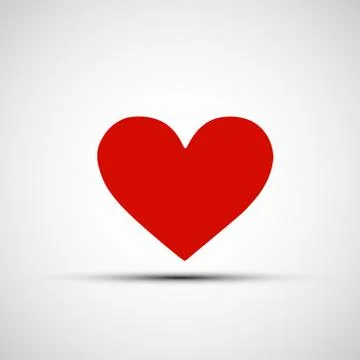 Vector icons of red hearts Stock Illustration