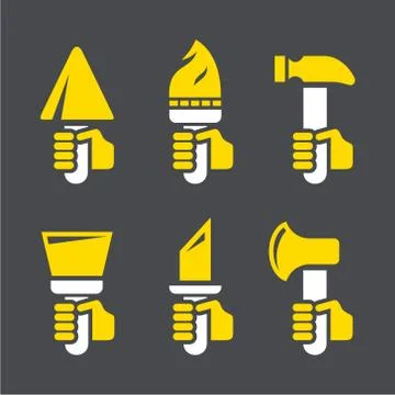 Vector icons repair Stock Illustration