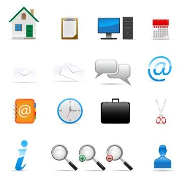 Vector icons set Stock Illustration