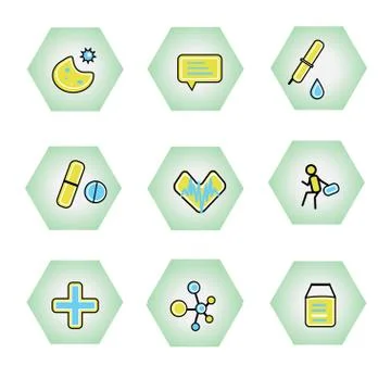 Vector Icons for Web and Mobile Applications. Set 20. Illustrazione stock