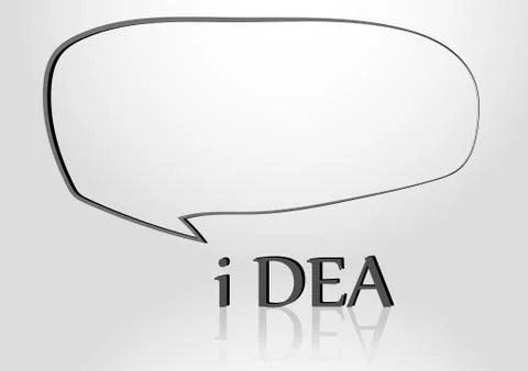 Vector : Idea concept and blank space for text. Stock Illustration