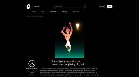 Vector idea in gradient style . Editable illustration Stock Illustration